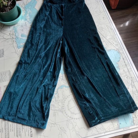 Stradivarius Teal Jumpsuit - Picture 3 of 5